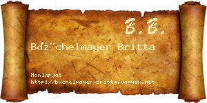 Büchelmayer Britta névjegykártya